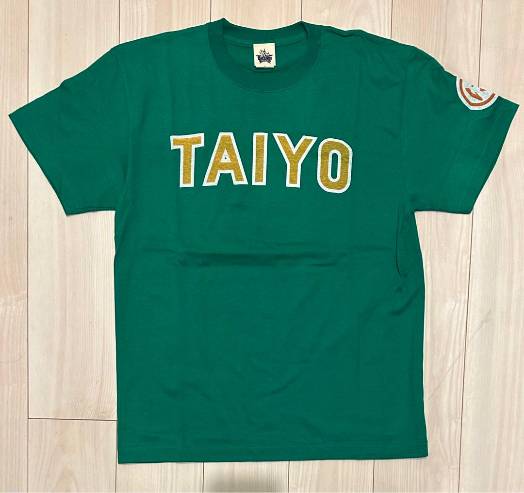 大洋ホエールズ　Tシャツ　Lサイズ　緑