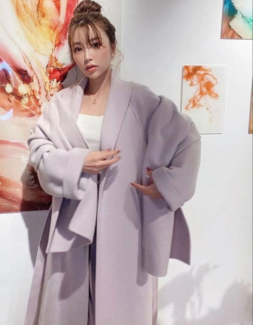 【美品】eimy istoire マフラーセットエアリーガウンコート