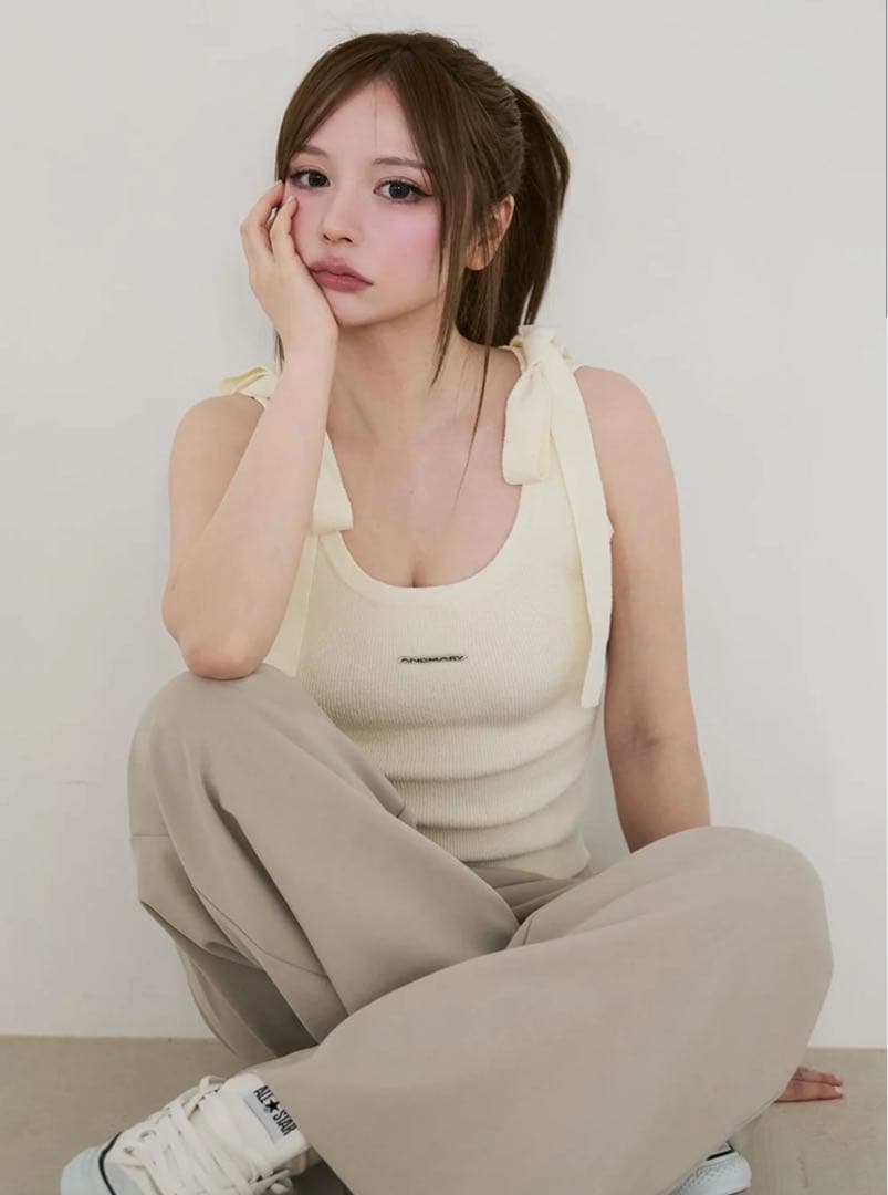 トップス andmary Avrill ribbon tops