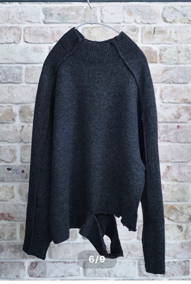 【タグ付新品】pelleq 24AW openable side hemニット