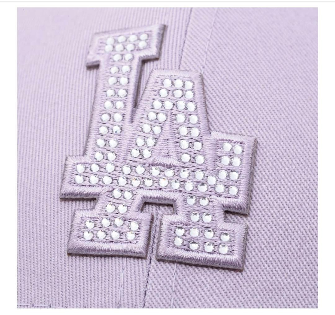 9FORTY Rhinestone ロサンゼルス・ドジャース ラベンダーキャップ