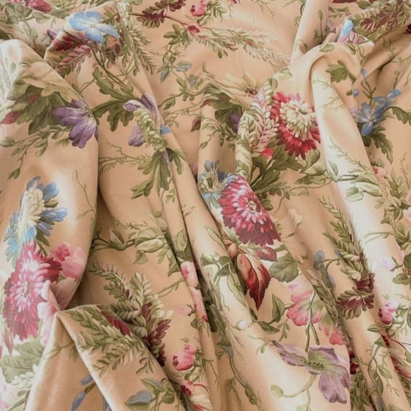 未使用　Ralph Lauren シングル掛け布団カバー　アドリアーナフラワー綿