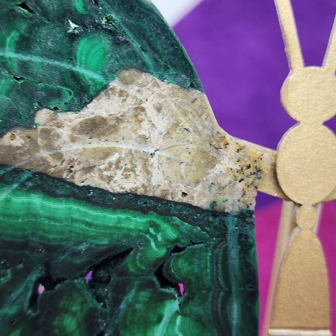 天然石 マラカイト 蝶々 一点物です！