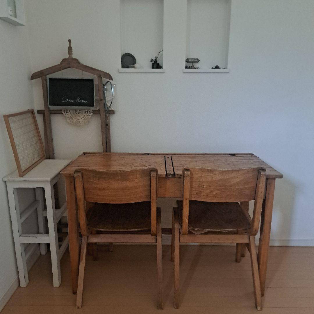 イギリスアンティークスクールデスク