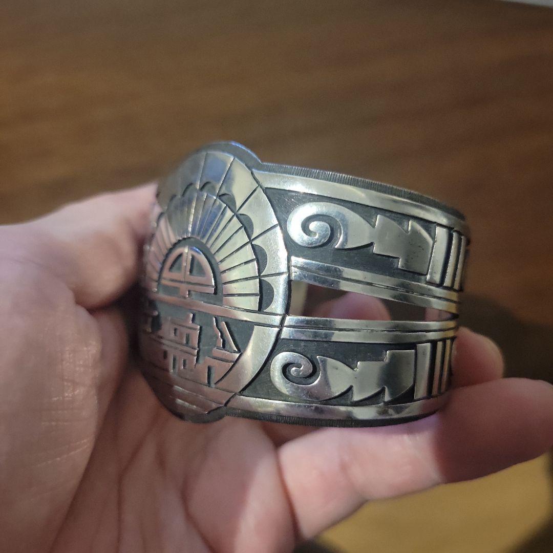 インディアンジュエリー ホピ ワイドバングル