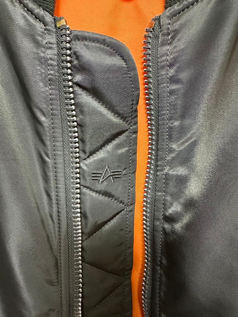 ALPHA グレー MA-1 フライトジャケット