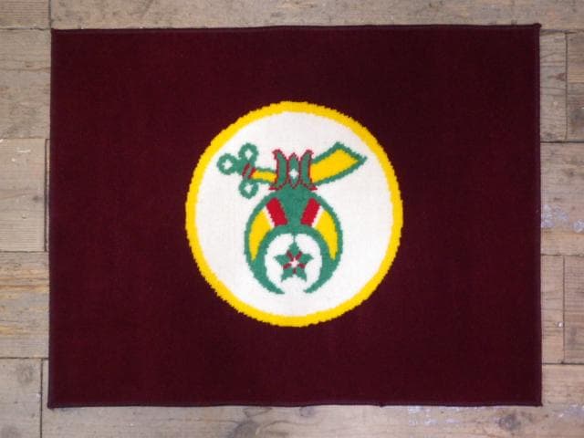 フリーメイソン★シュライン★ビンテージ★ラグ★ウォールデコ★マット★インテリア