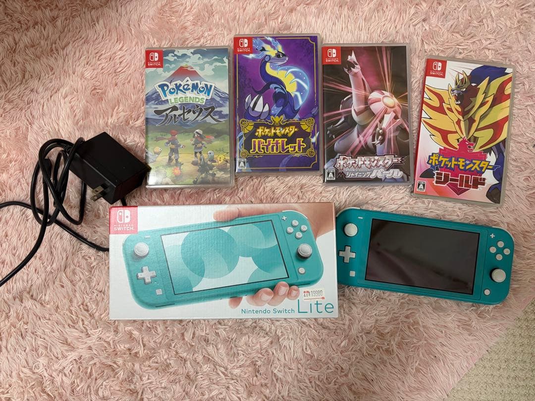 Nintendo Switch Lite ターコイズ + ゲーム4本