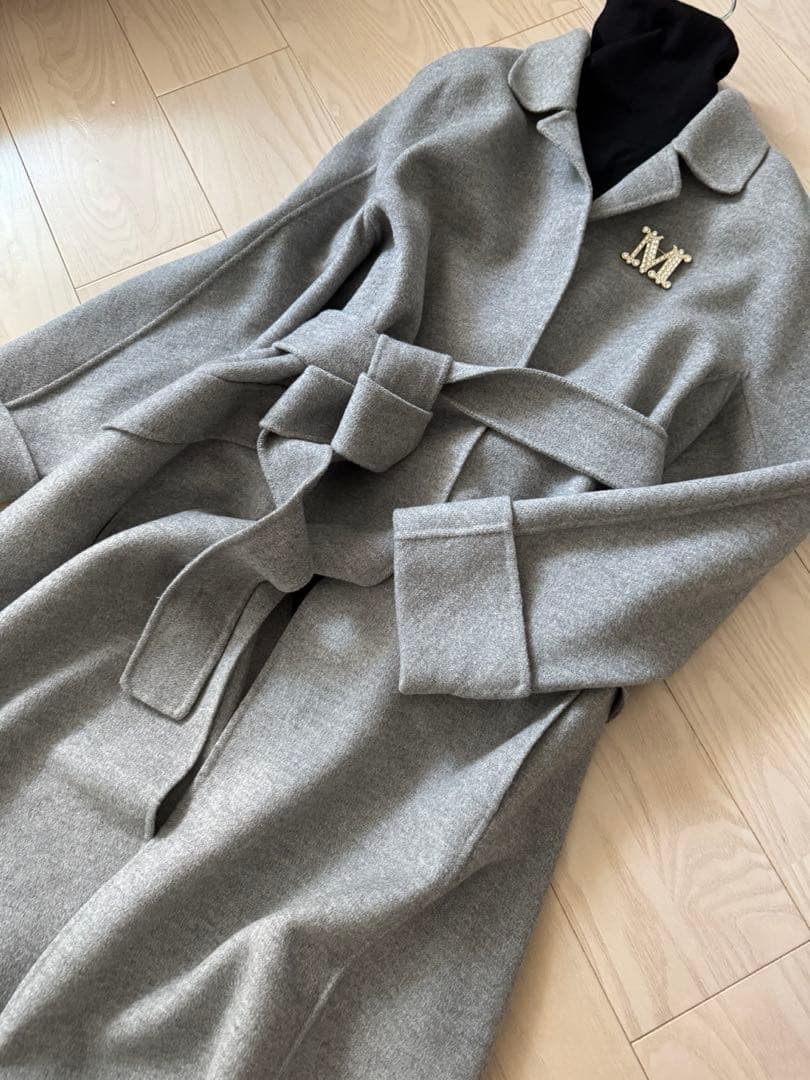 'S Max Mara ダブルフェイス生地のウールアンゴラコート