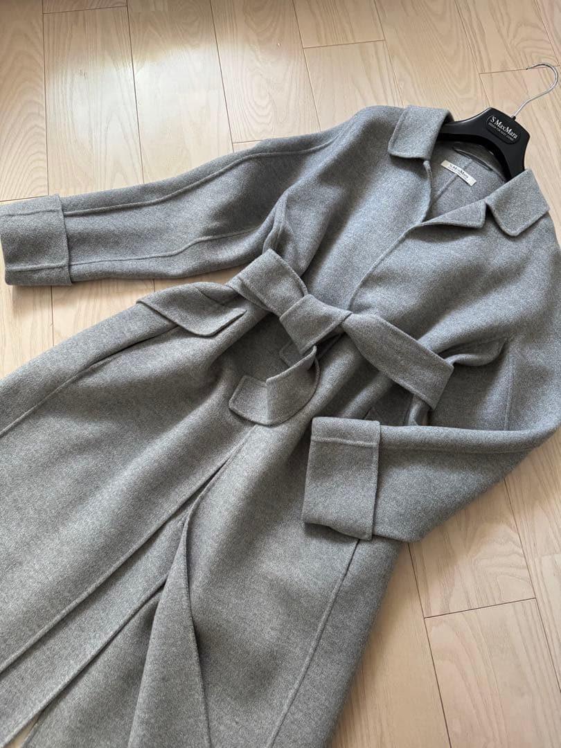 'S Max Mara ダブルフェイス生地のウールアンゴラコート