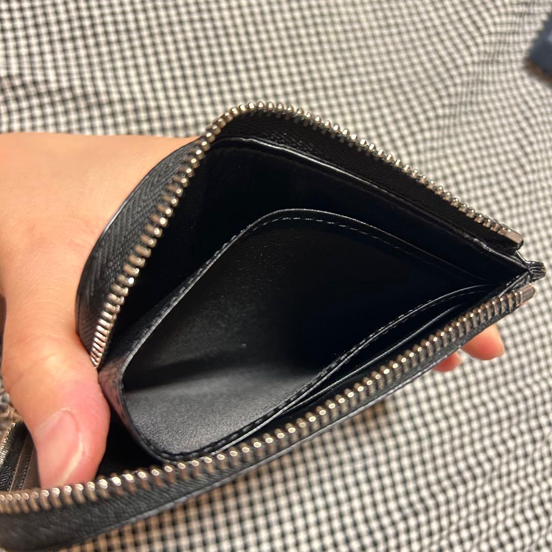 【PELLE MORBIDA】 ブラック 黒 ミニ 財布 L字型  ケース