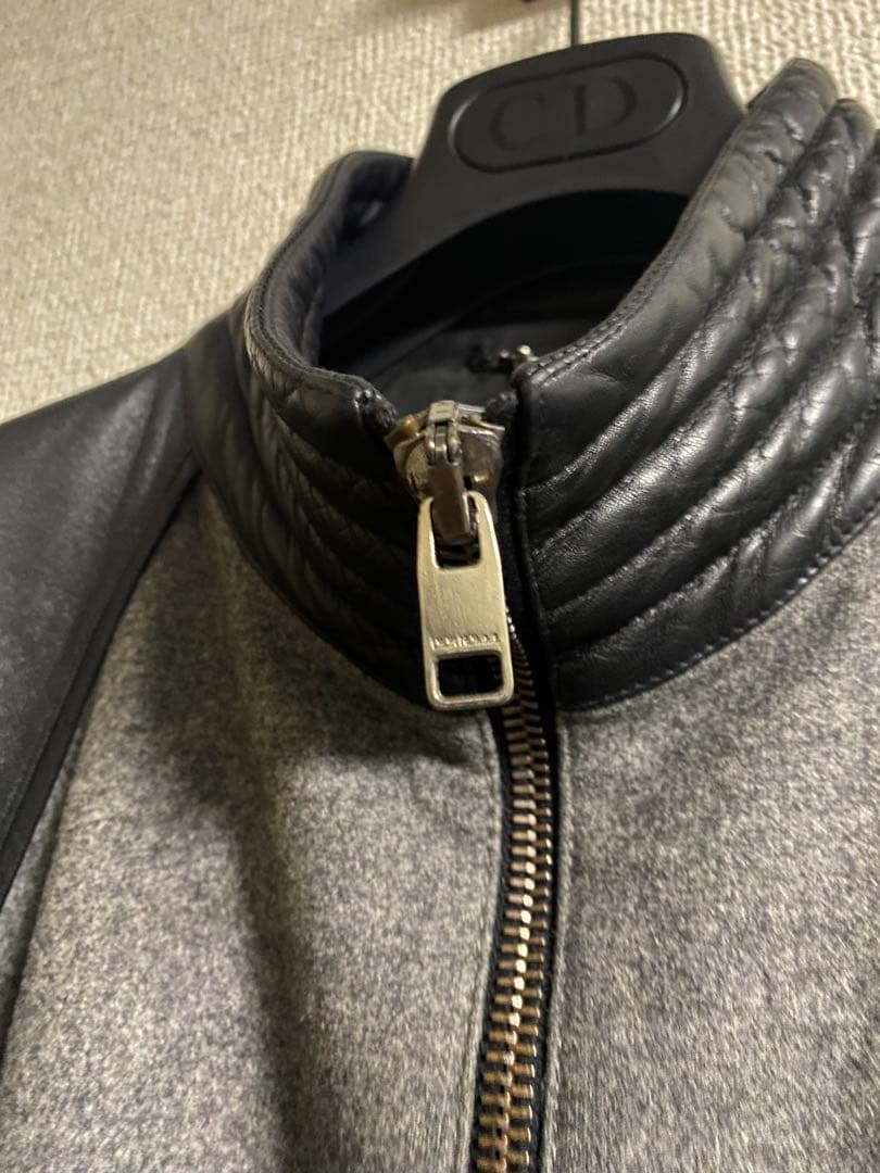 04aw dior homme レザーブルゾン スタジャン ディオールオム