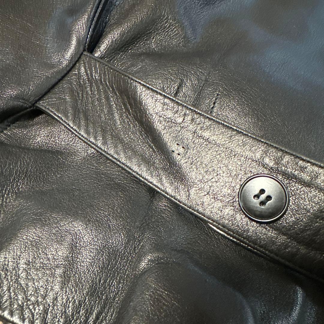 【美品】Agnès b. SPECIAL 希少モデル 羊革ダブルジャケット M