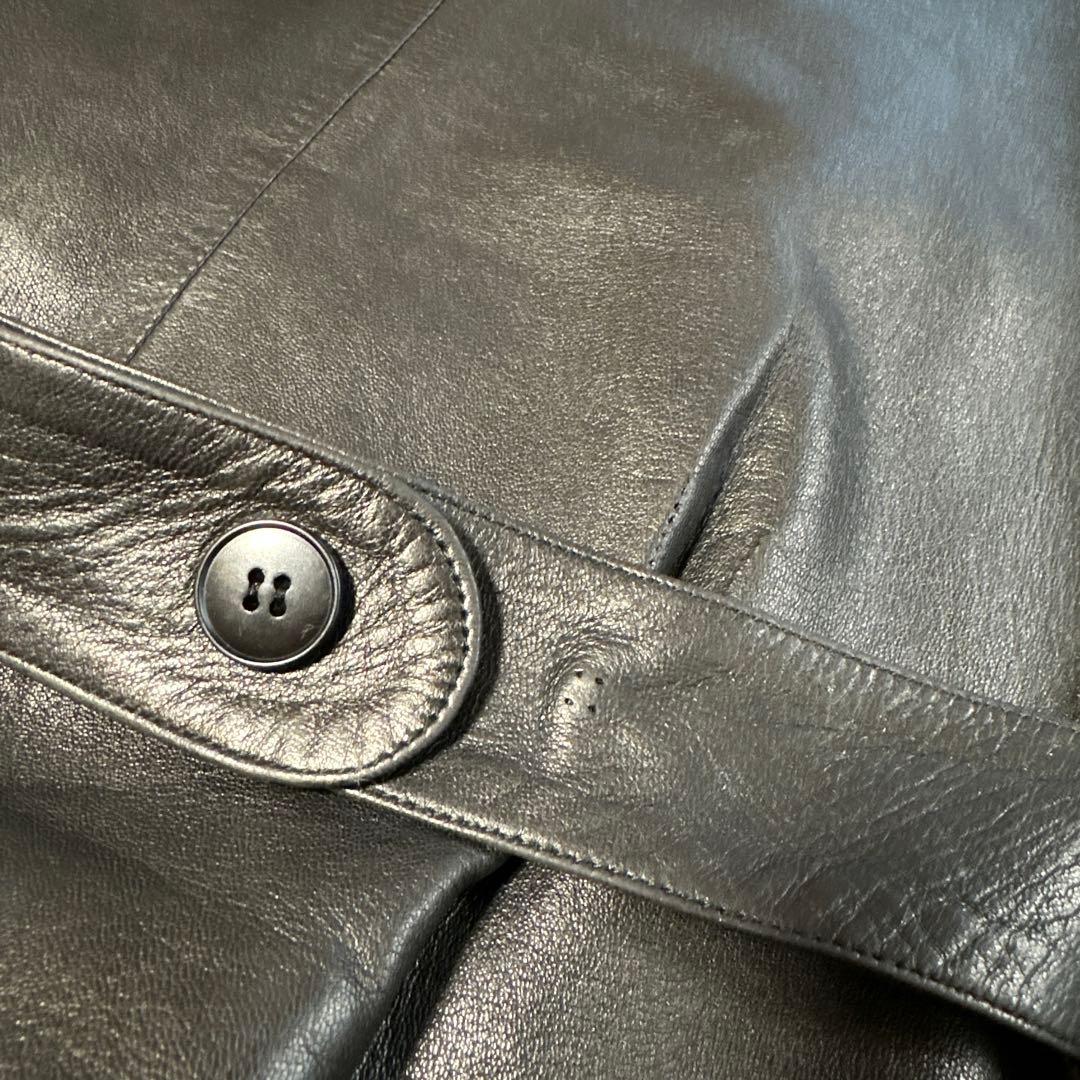 【美品】Agnès b. SPECIAL 希少モデル 羊革ダブルジャケット M