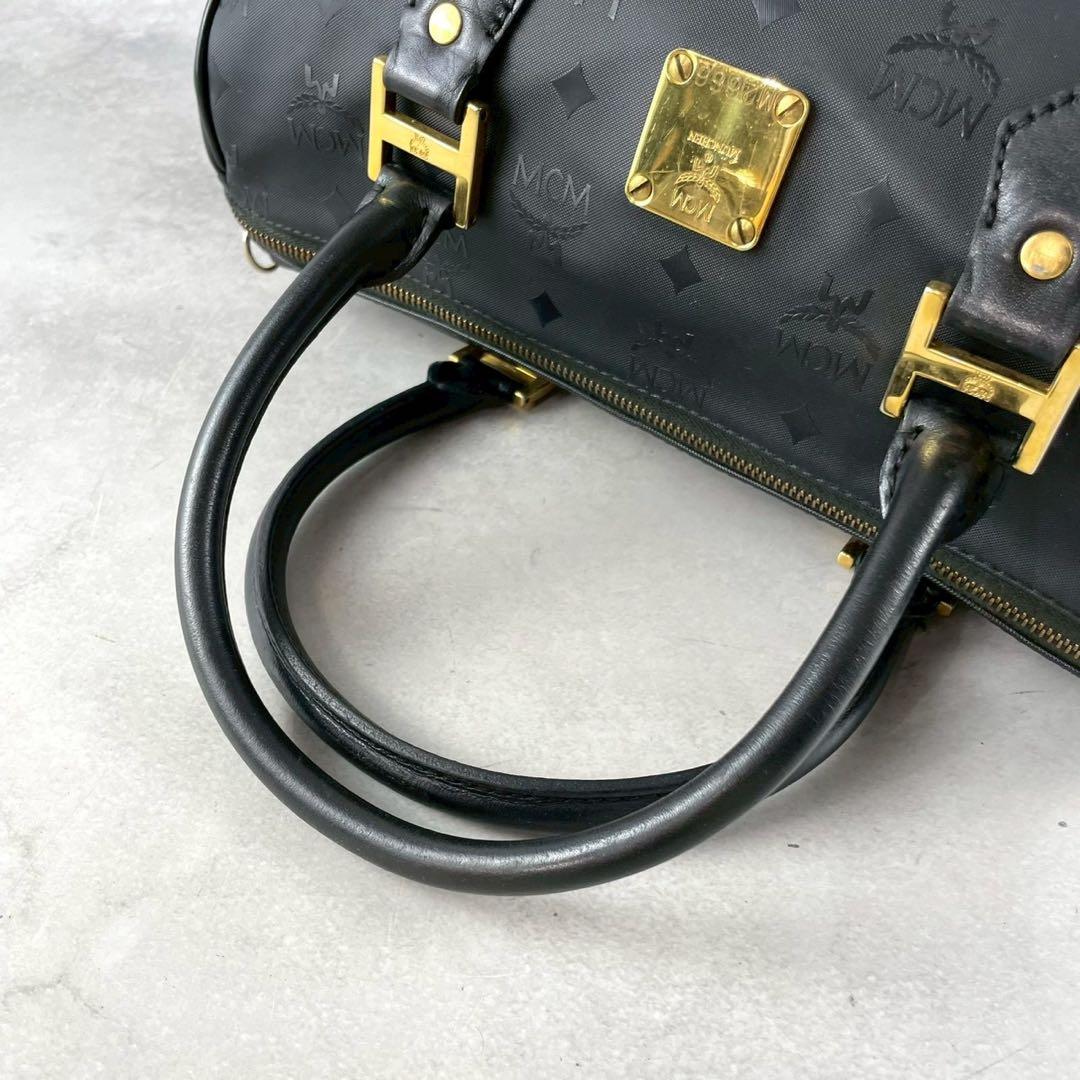 ✨美品✨MCM エムシーエム　ボストンバッグ　ヴィセトス柄　大容量　ブラック