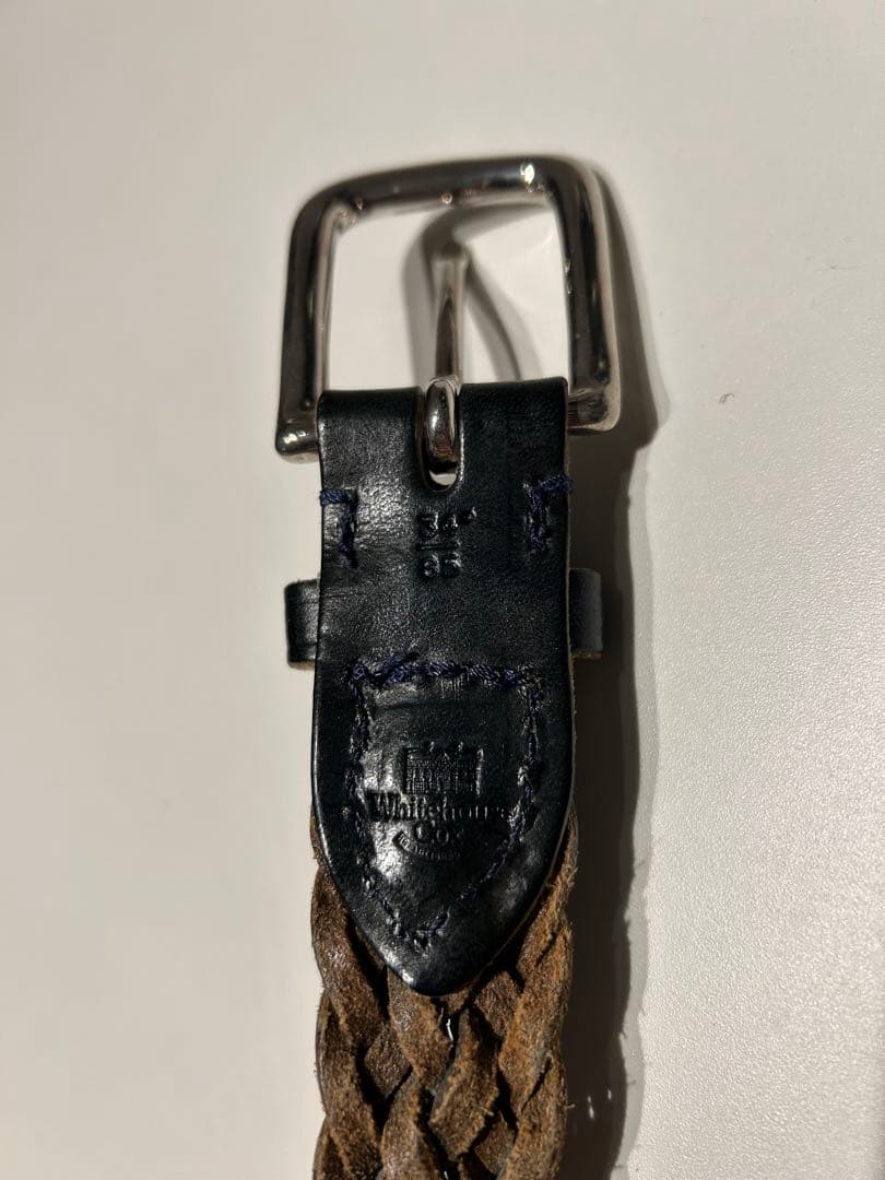 ホワイトハウスコックス メッシュベルト 34 インチ 28mm