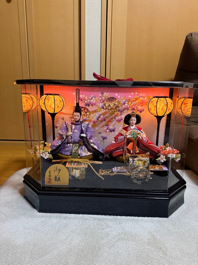 雛人形セット ケース付き　オルゴール