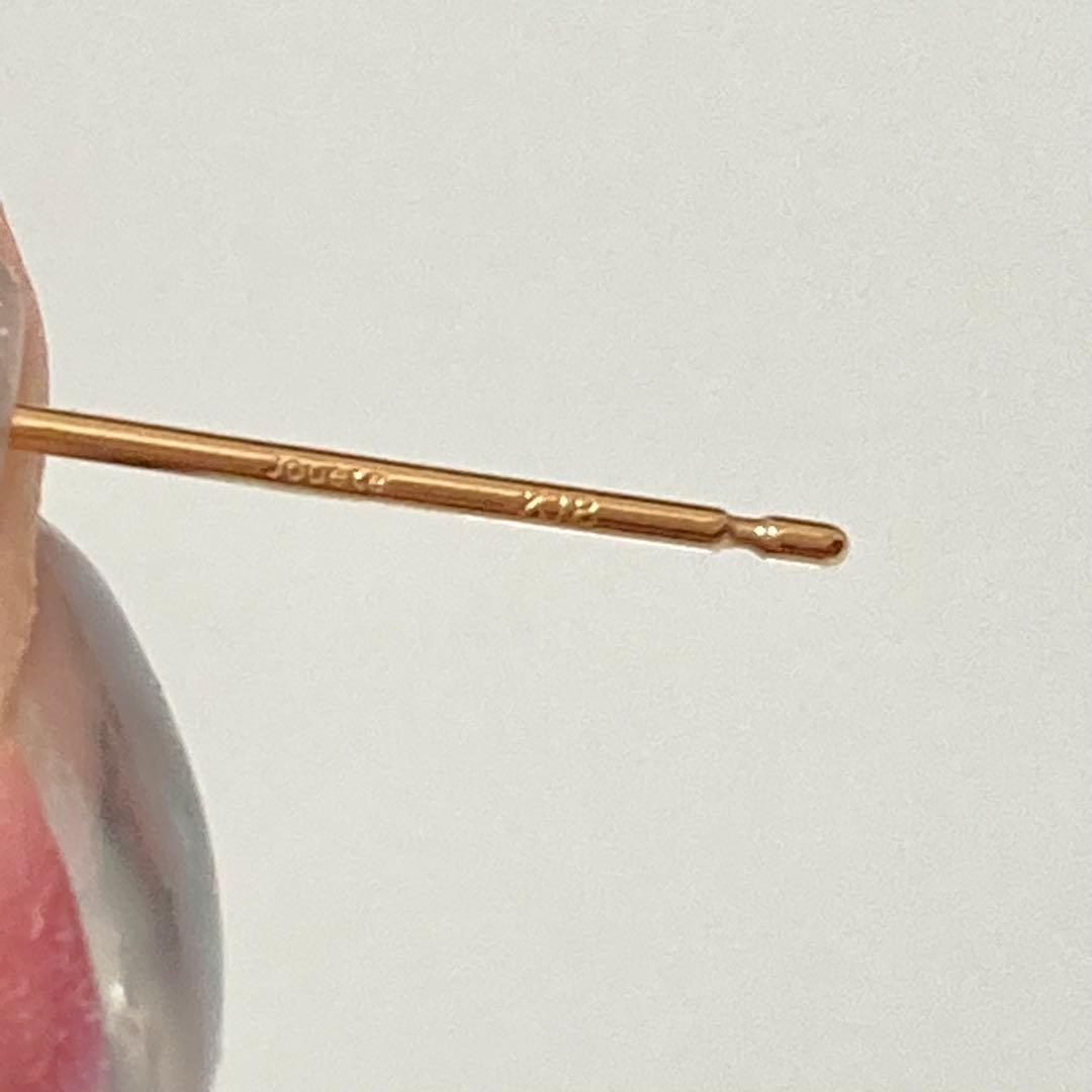 【Jouete ジュエッテ】 K18YG ダイヤ ピアス チェーン 揺れ