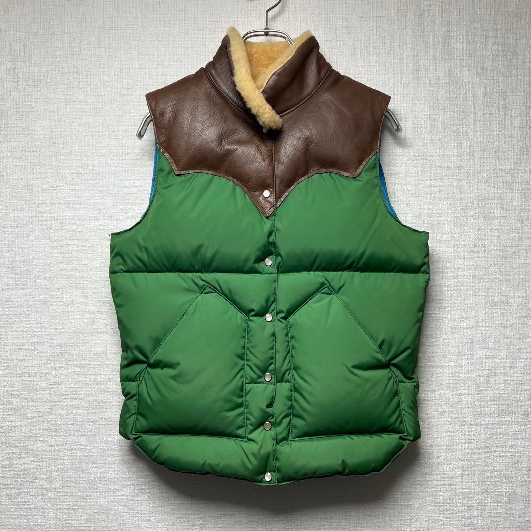 【訳あり格安】ロッキーマウンテン ダウンベスト レザー ジャケット アメカジ