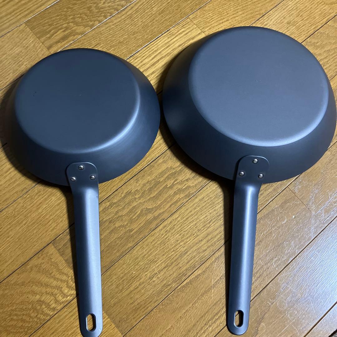 無印良品　鉄フライパン　22cm 26cmセット