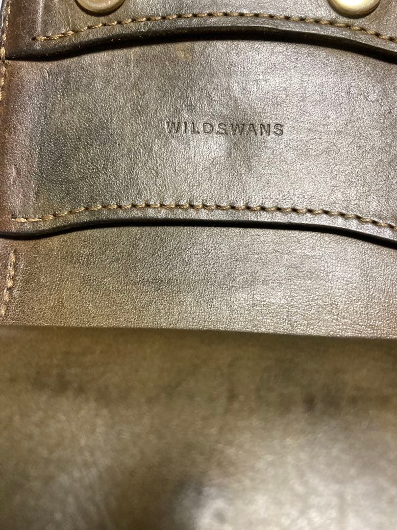 WILD SWANS CASA ダークブラウン 二つ折り財布