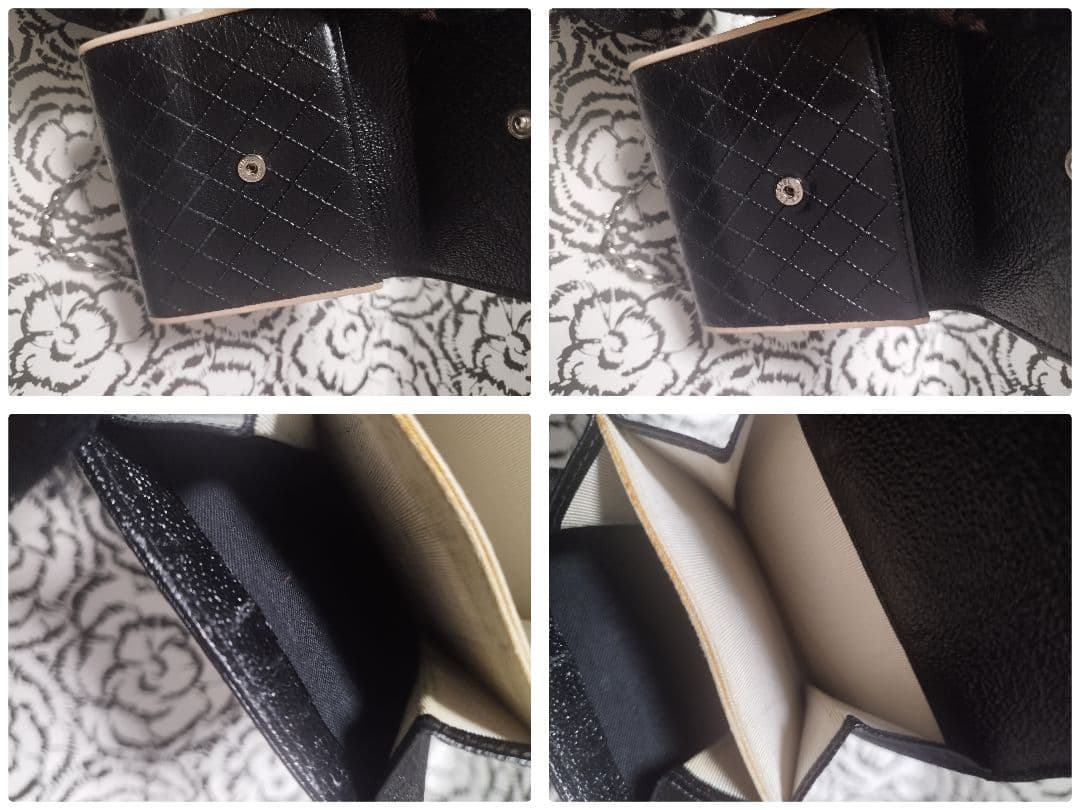 くりちゃんです。シャネル　マトラッセ　ピコローレ　ダブルカラー　折り財布