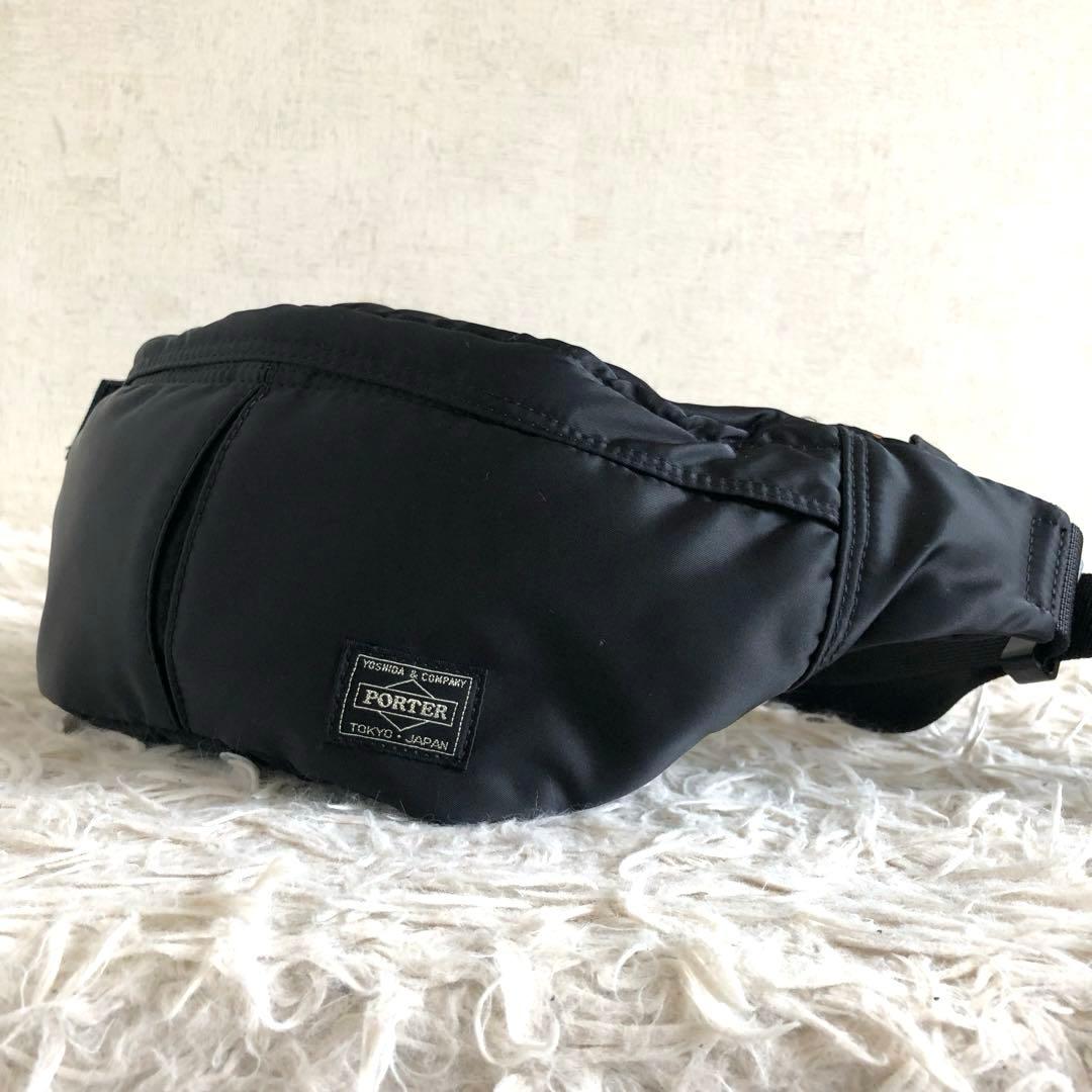 【ほぼ未使用 現行】ポーター　吉田カバン　ボディバッグ　黒　タンカー
