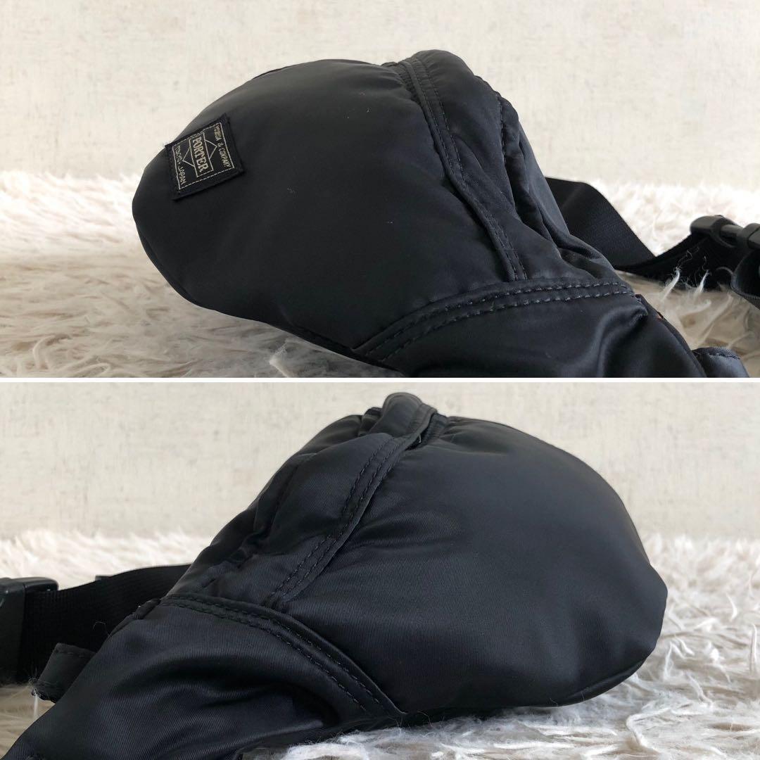 【ほぼ未使用 現行】ポーター　吉田カバン　ボディバッグ　黒　タンカー