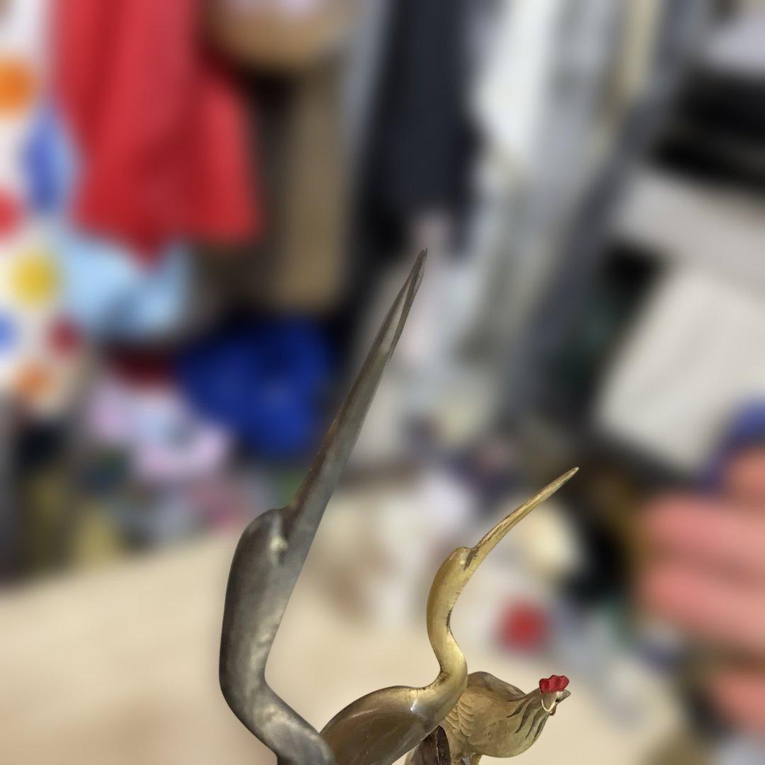 木製 鳥と魚の彫刻 置物７点セート