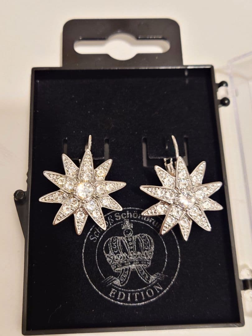 希少！シシィスター ピアス スワロフスキークリスタル エリザベート