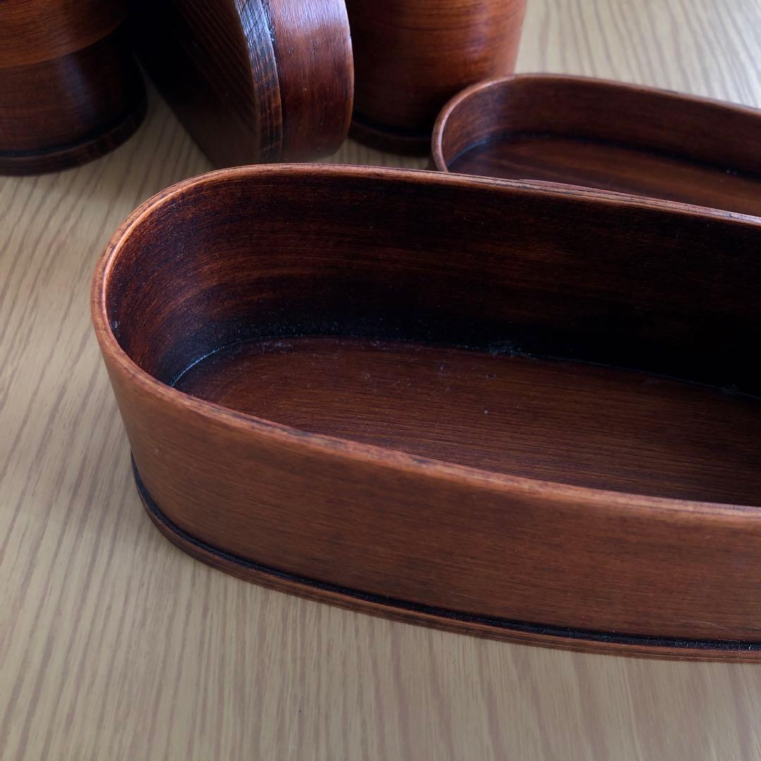 曲げわっぱ弁当箱　6箱　まとめ売り