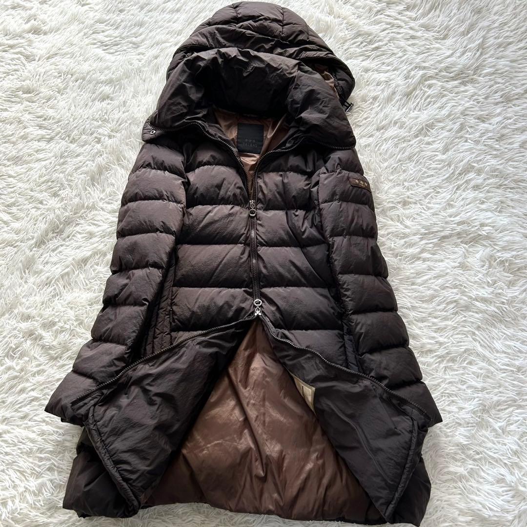 【極美品 希少XL】TATRAS タトラス　ダウンコート　ポリテアマ　ブラウン