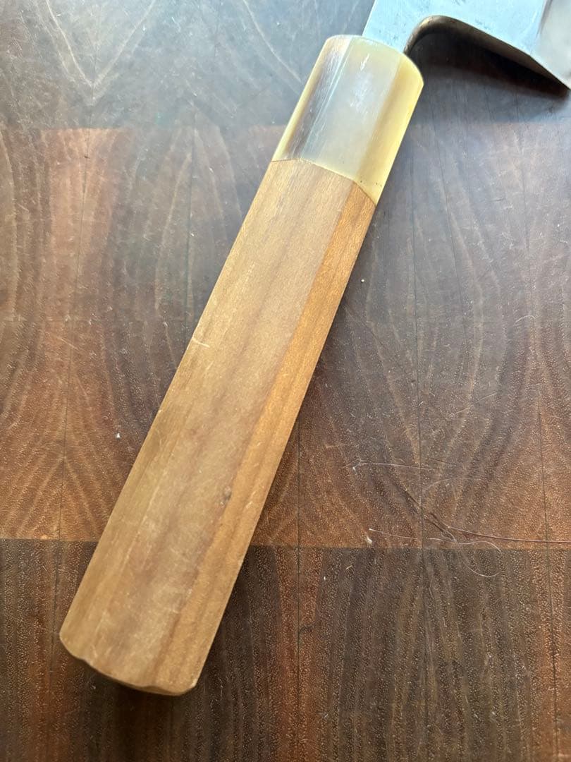 子の日　本鍛錬　白鋼　霞　出刃　7寸　200mm 包丁　本職　和包丁