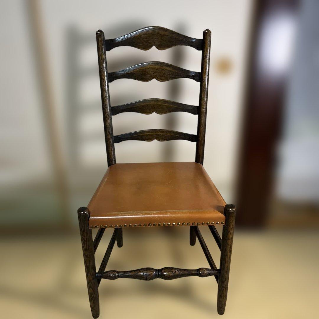 PROVINCIAL ラダーバックチェア　飛騨産業　プロヴィンシャル　革張替無し