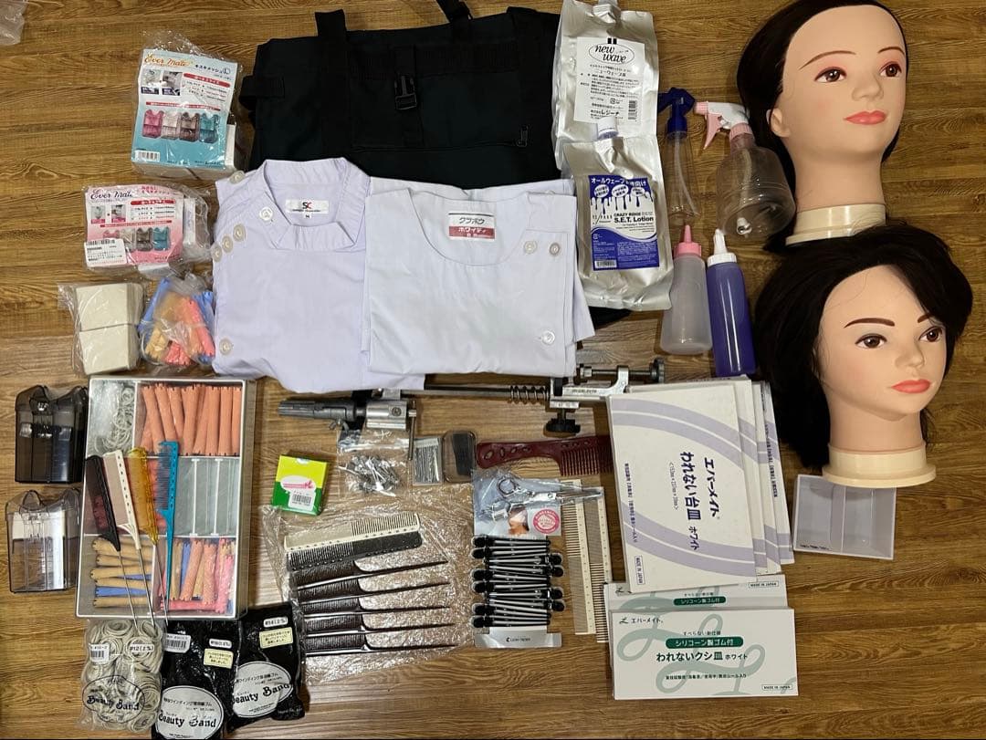 美容師国家試験実技全て。ワインディング、オールウェーブ、カット