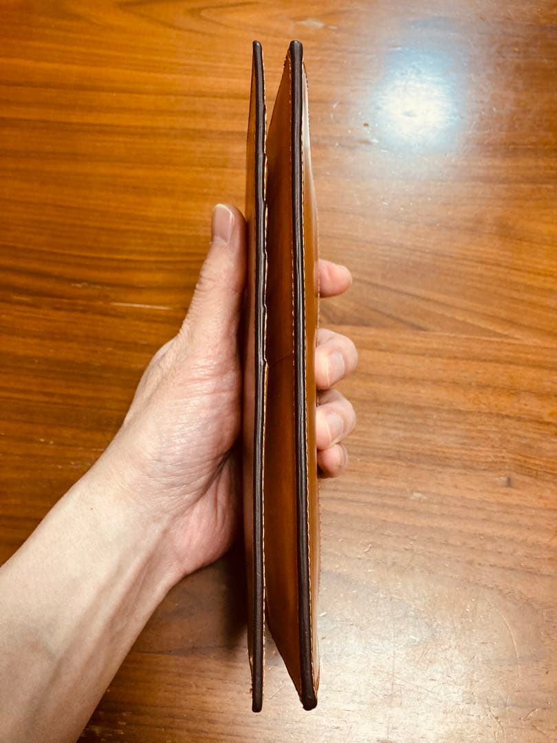 【未使用】ロカド シェルコードバン 長財布 ライトブラウン