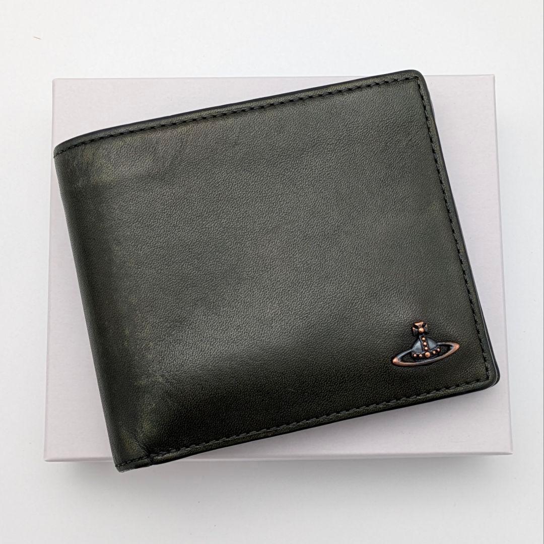 ヴィヴィアンウエストウッド ２つ折り財布 グリーン コッパー 小銭入れ