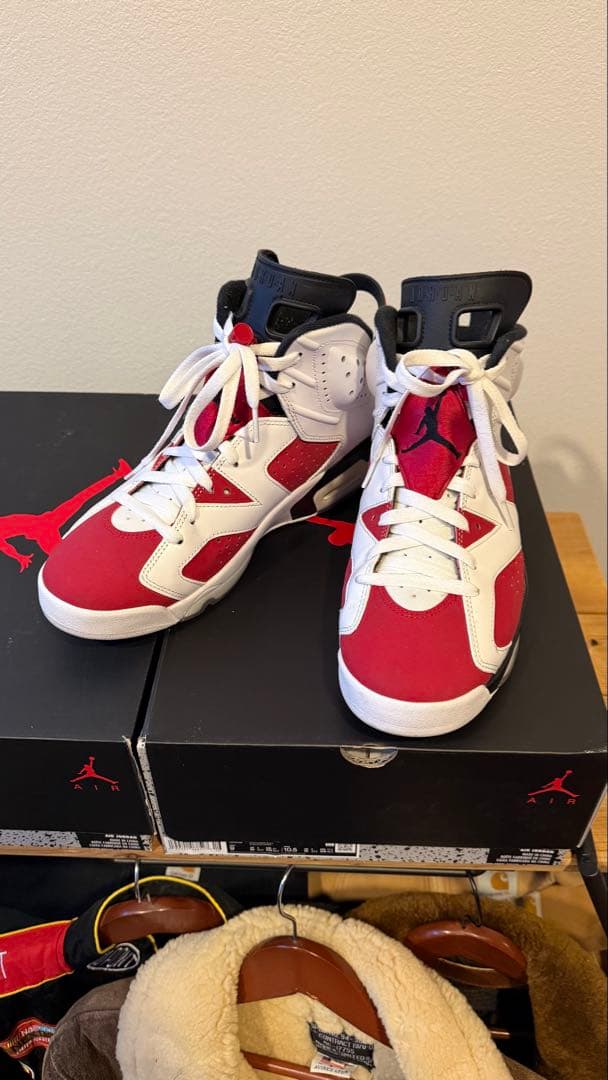 Air Jordan 6 Retro ホワイト/レッド 10.5 27cm