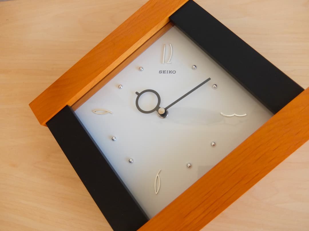 【美品＆動作確認済】80’sヴィンテージSEIKO ポストモダンデザインクロック