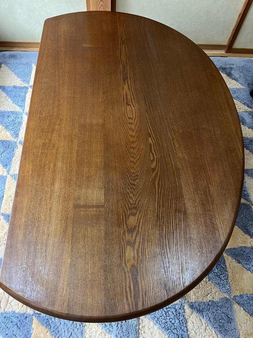 【大幅値引可能】ナガノインテリア　オーバル型ダイニングテーブル