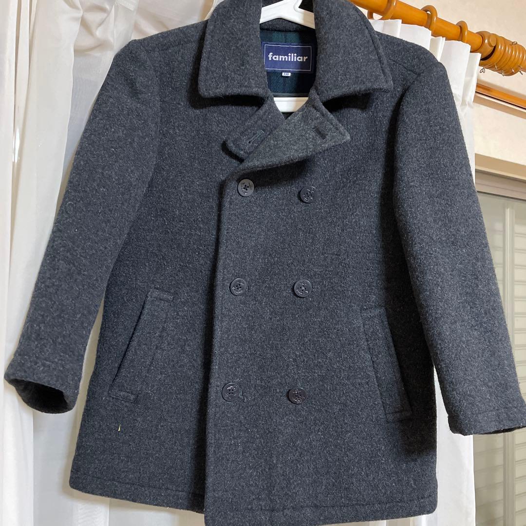 familiar ウールコート 130cm グレー 美品