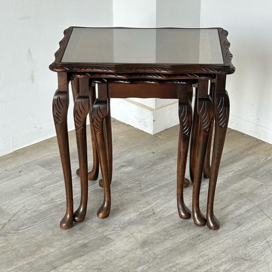 イギリス アンティーク 家具 ネストテーブル 1940年頃 596A