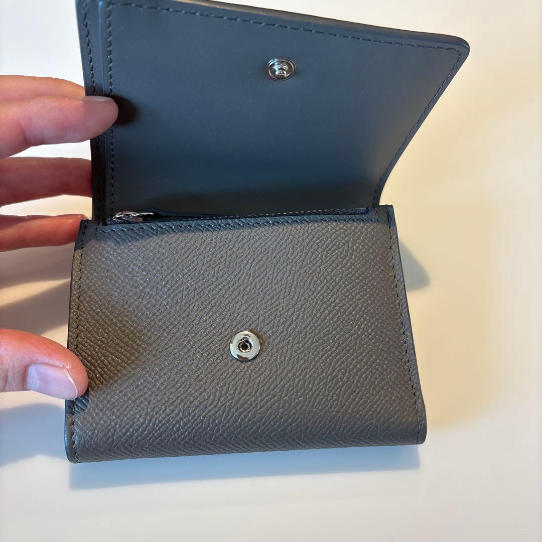 マルジェラ　三つ折り財布　グレー