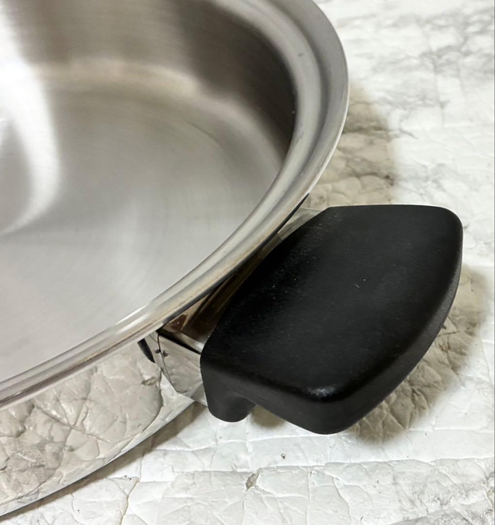 【美品】Amway Queen 大フライパン 7層 高級ステンレス 現行品