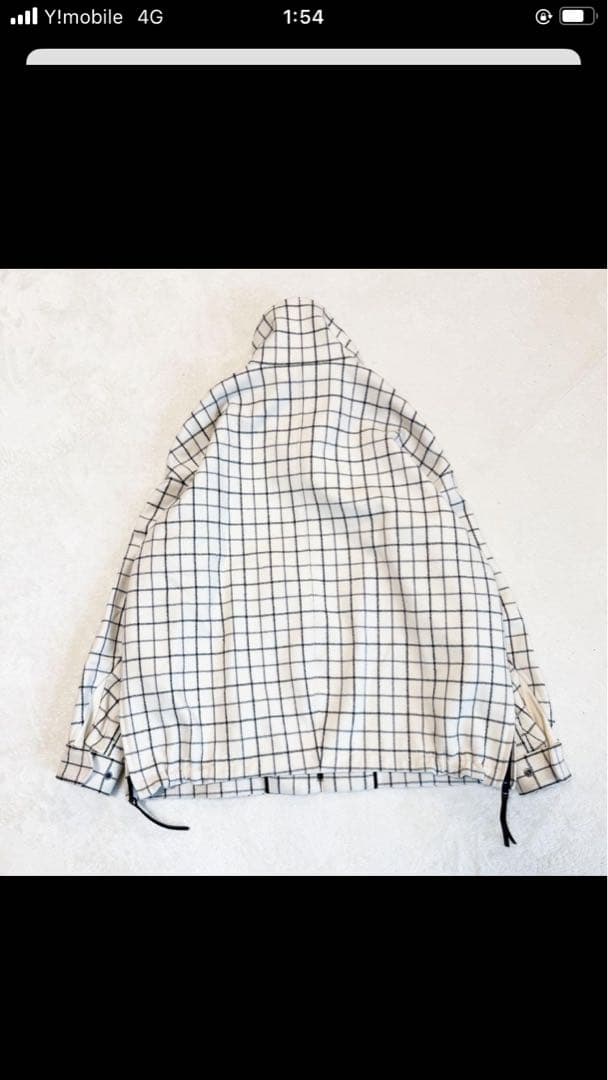 美品 ザ リラクス ハリントンジャケット バルカラー 格子柄 定価 75900円