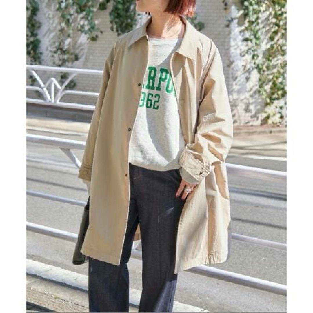 2024スピックアンドスパン コットンナイロン ステンカラーテントコート