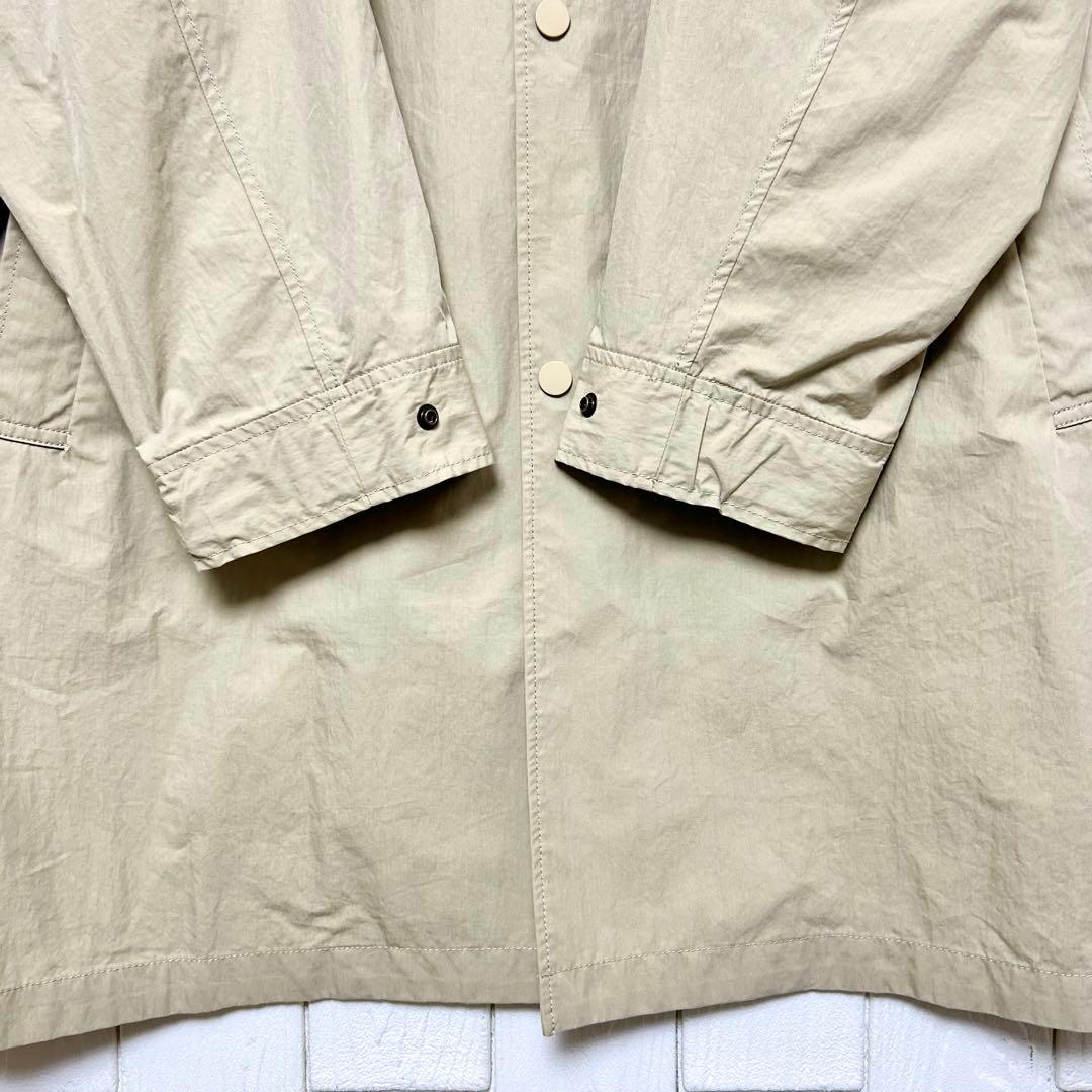 2024スピックアンドスパン コットンナイロン ステンカラーテントコート