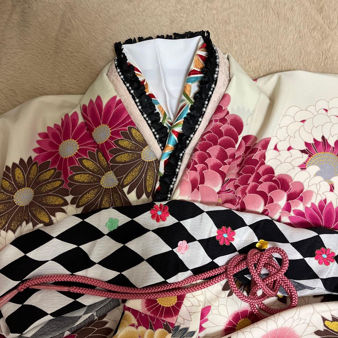 新品未使用 重ね襟 帯揚げ 帯締め 飾り5点　モダン くすみカラー 振り袖 袴❣️