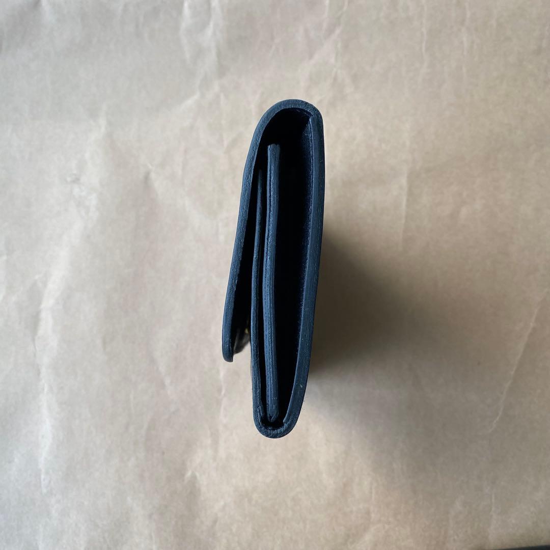 折り財布　ミニ財布　二つ折り財布　ケース　小銭入れ　ブラック