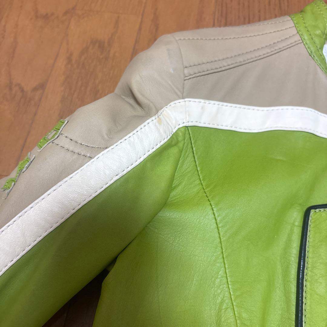 ⠀*⠀様 galliano レザーライダースジャケット